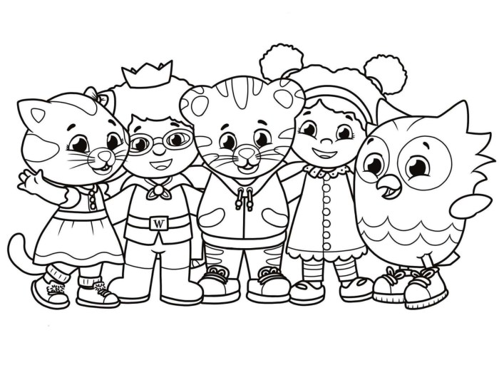 Daniel the tiger coloring book